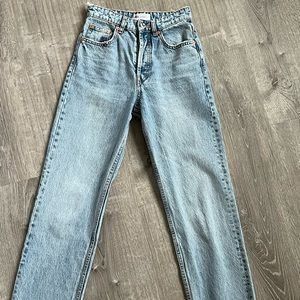 Zara Size 2 Straight Leg Jeams